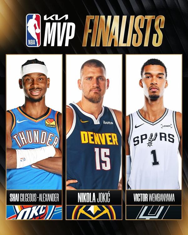 2025-26赛季NBA的三位MVP候选人